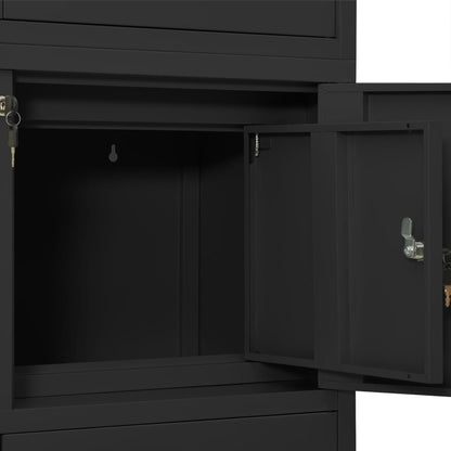 Armadio Per Ufficio 90X40X180 Cm In Acciaio