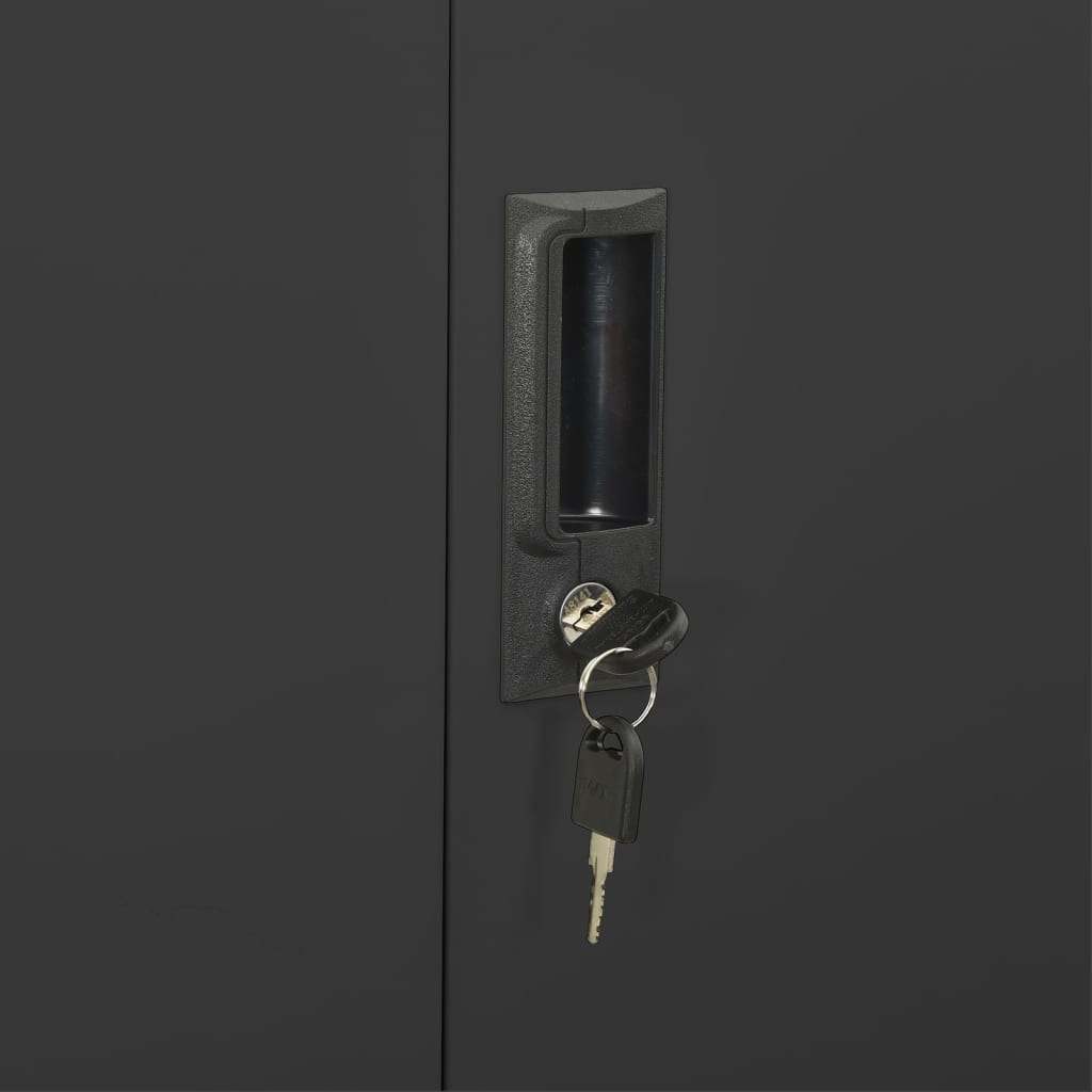 Armadio Per Ufficio 90X40X180 Cm In Acciaio