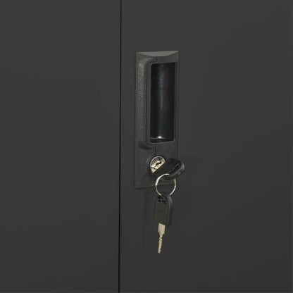 Armadio Per Ufficio 90X40X180 Cm In Acciaio
