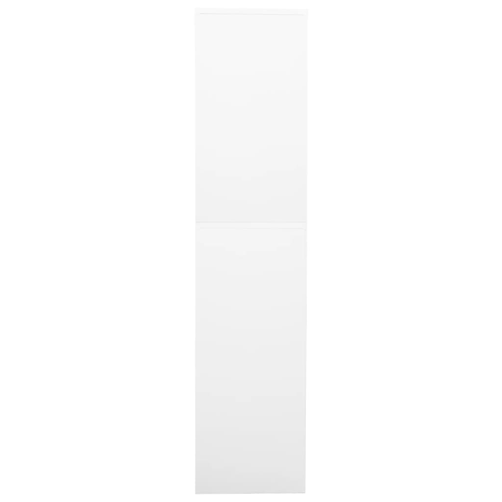 Armadio Per Ufficio 90X40X180 Cm In Acciaio E Vetro