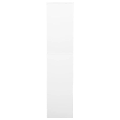 Armadio Per Ufficio 90X40X180 Cm In Acciaio E Vetro