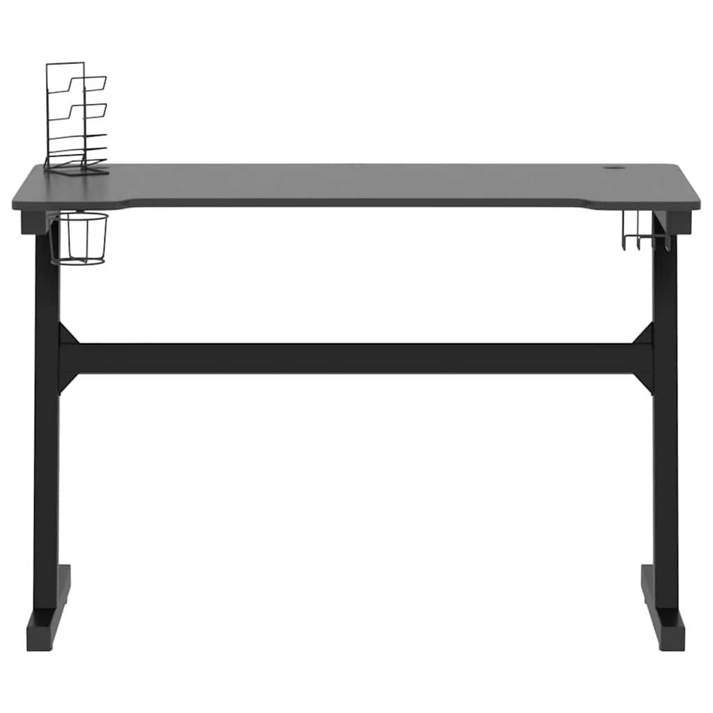 Scrivania Da Gaming Con Led E Gambe A Z Nera