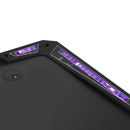 Scrivania Da Gaming Con Led E Gambe A Y Nera