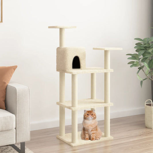 Albero Per Gatti Con Tiragraffi In Sisal 118,5 Cm