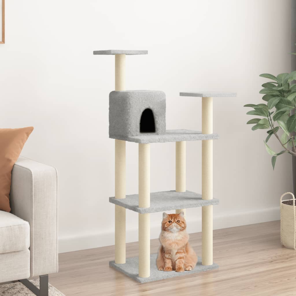 Albero Per Gatti Con Tiragraffi In Sisal 118,5 Cm