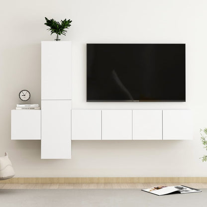 Set Di Mobili Porta Tv 3 Pz In Legno Multistrato