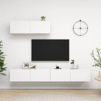 Mobili Tv A Parete 3 Pz 100X30X30 Cm In Truciolato