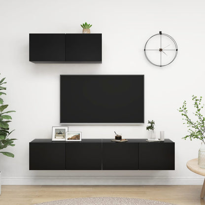 Mobili Tv A Parete 3 Pz 100X30X30 Cm In Truciolato