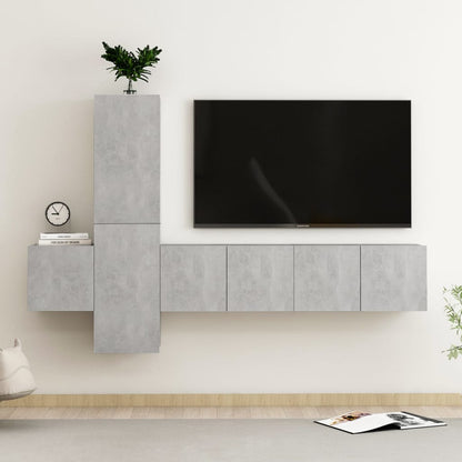 Set Di Mobili Porta Tv 3 Pz In Legno Multistrato