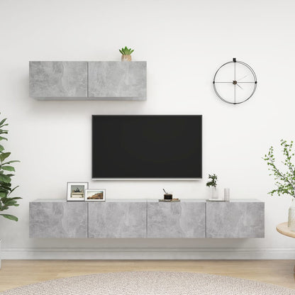 Mobili Tv A Parete 3 Pz 100X30X30 Cm In Truciolato