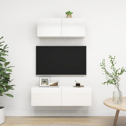 Mobili Tv A Parete 3 Pz 100X30X30 Cm In Truciolato