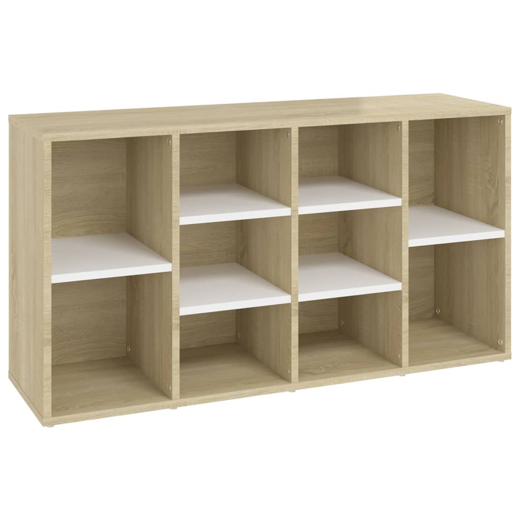 Scarpiera Panchina Bianca Rovere Sonoma 103X30X54,5 Multistrato