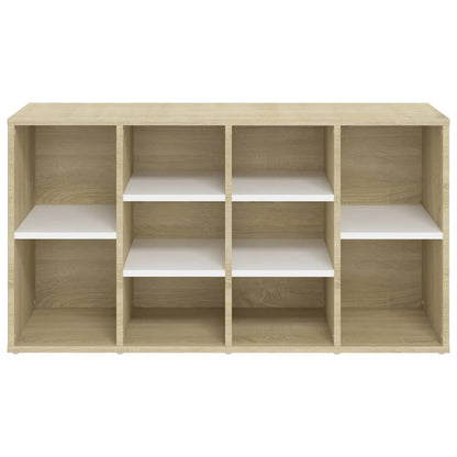 Scarpiera Panchina Bianca Rovere Sonoma 103X30X54,5 Multistrato