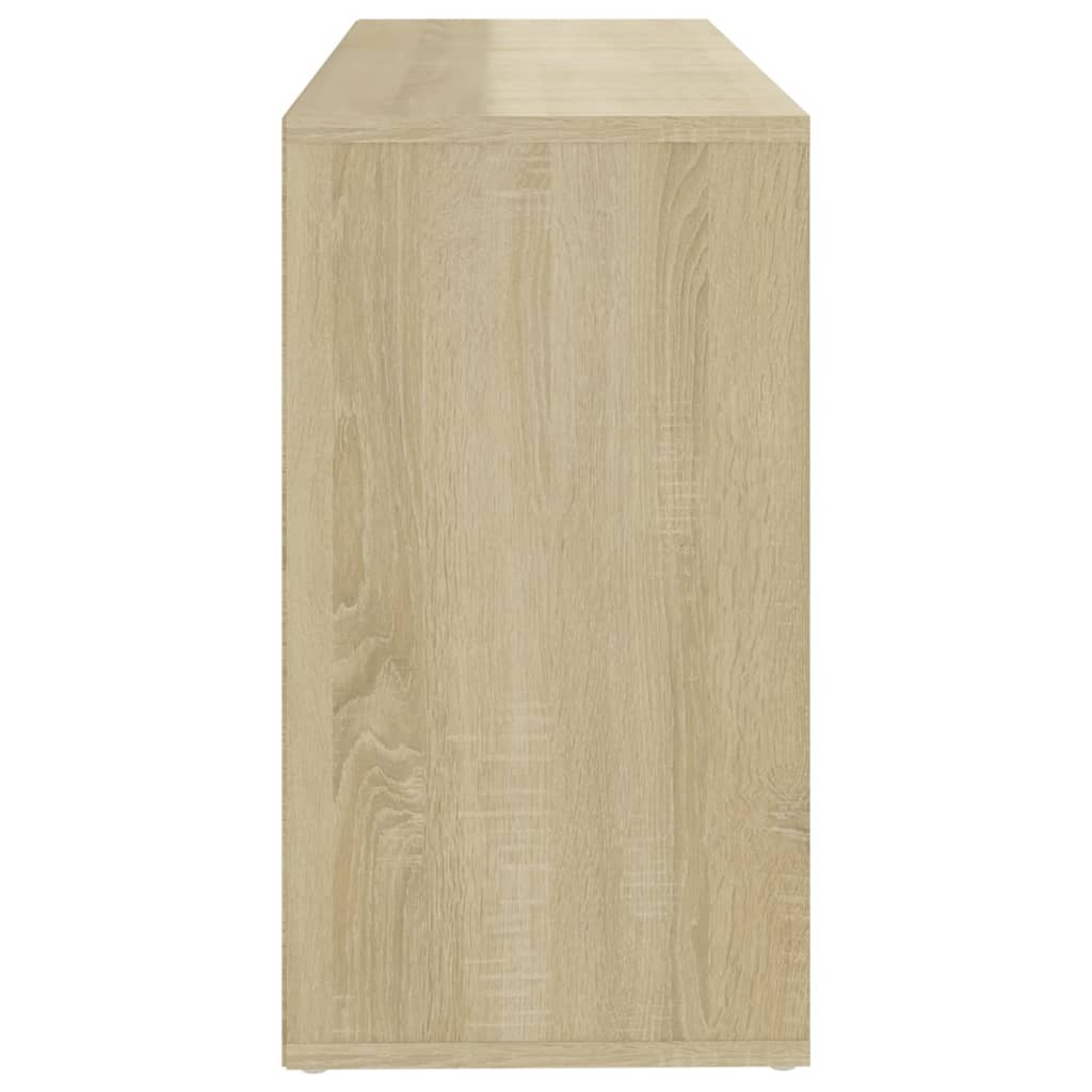 Scarpiera Panchina Bianca Rovere Sonoma 103X30X54,5 Multistrato