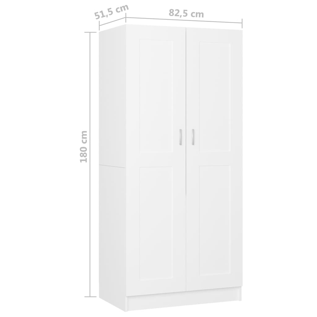 Armadio 82,5X51,5X180 Cm In Legno Multistrato