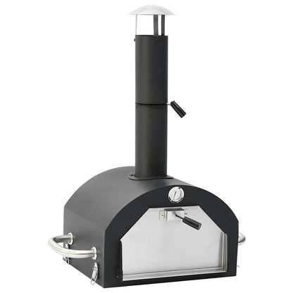 Forno Per Pizza E Barbecue 3-In-1 Nero