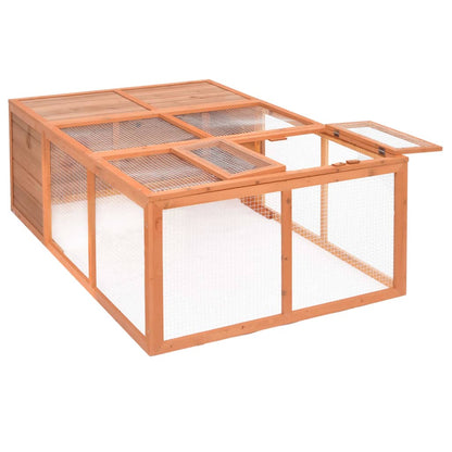 Gabbia Per Animali Da Giardino 150X100X50 Cm Massello Di Abete
