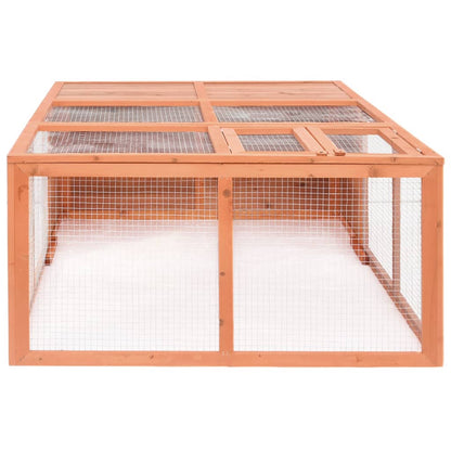 Gabbia Per Animali Da Giardino 150X100X50 Cm Massello Di Abete