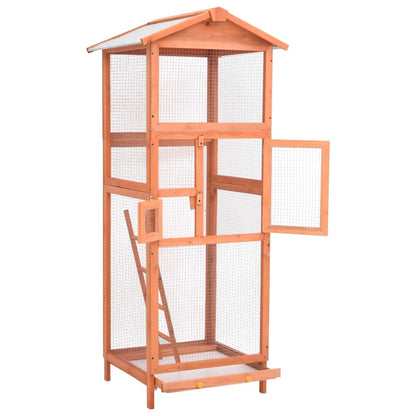 Gabbia Per Uccelli 68X62X166 Cm In Legno Di Abete