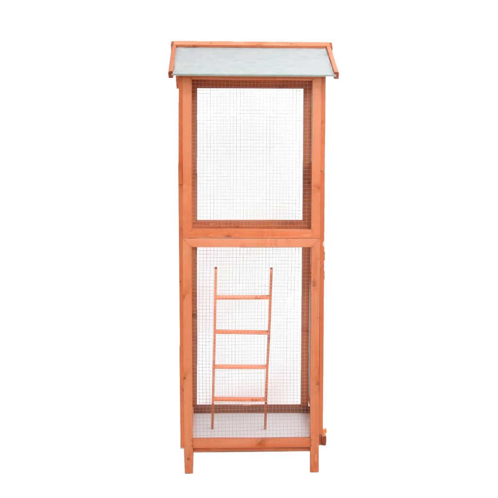 Gabbia Per Uccelli 68X62X166 Cm In Legno Di Abete