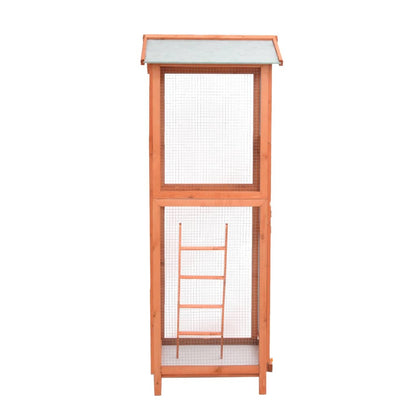 Gabbia Per Uccelli 68X62X166 Cm In Legno Di Abete