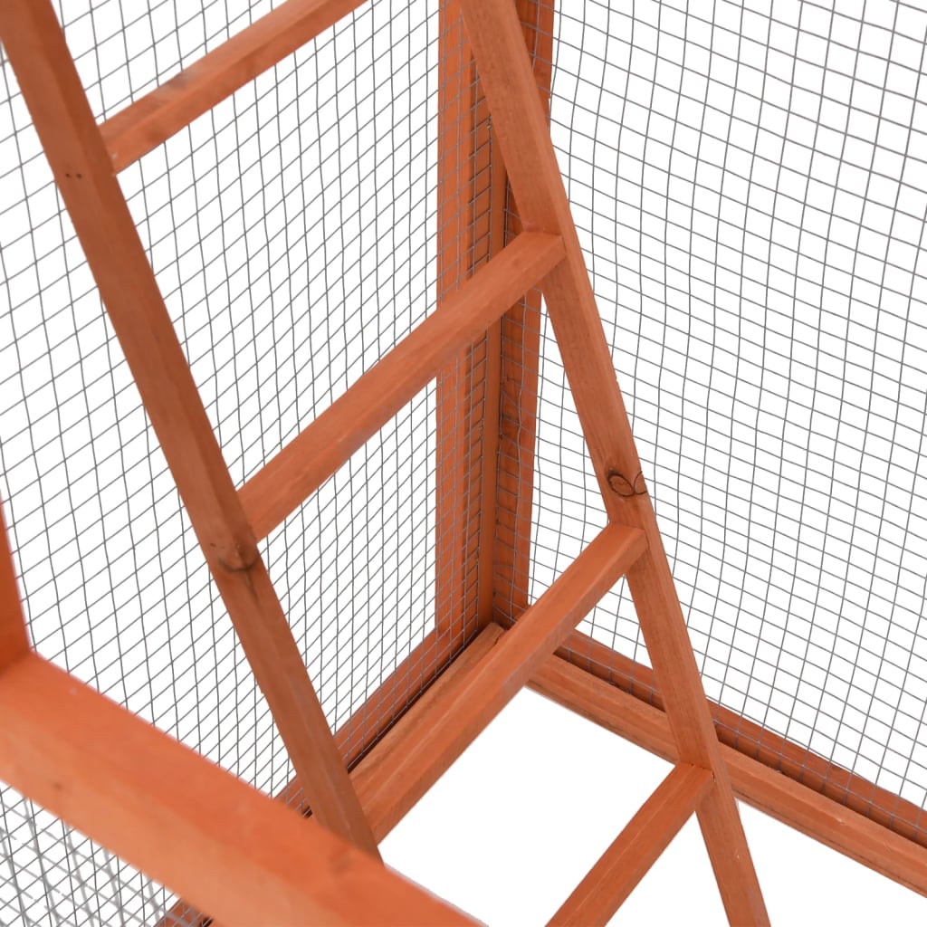 Gabbia Per Uccelli 68X62X166 Cm In Legno Di Abete