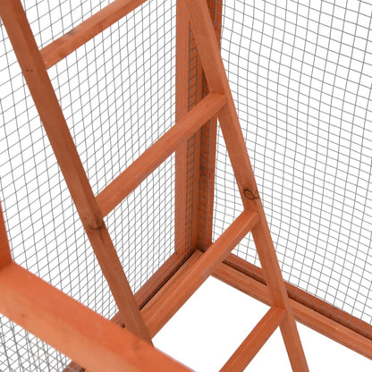 Gabbia Per Uccelli 68X62X166 Cm In Legno Di Abete