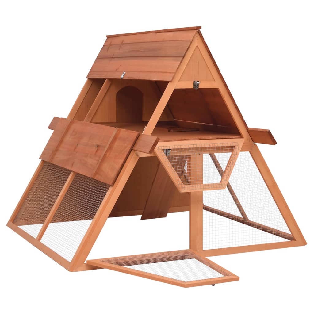 Conigliera 152X127X109,5 Cm In Legno Massello Di Abete Grigio Cemento