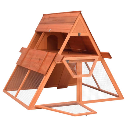 Conigliera 152X127X109,5 Cm In Legno Massello Di Abete Grigio Cemento