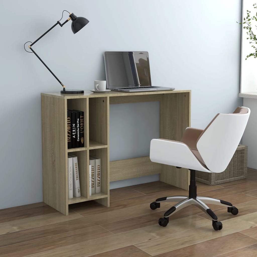 Scrivania 102,5X35X75Cm In Legno Multistrato