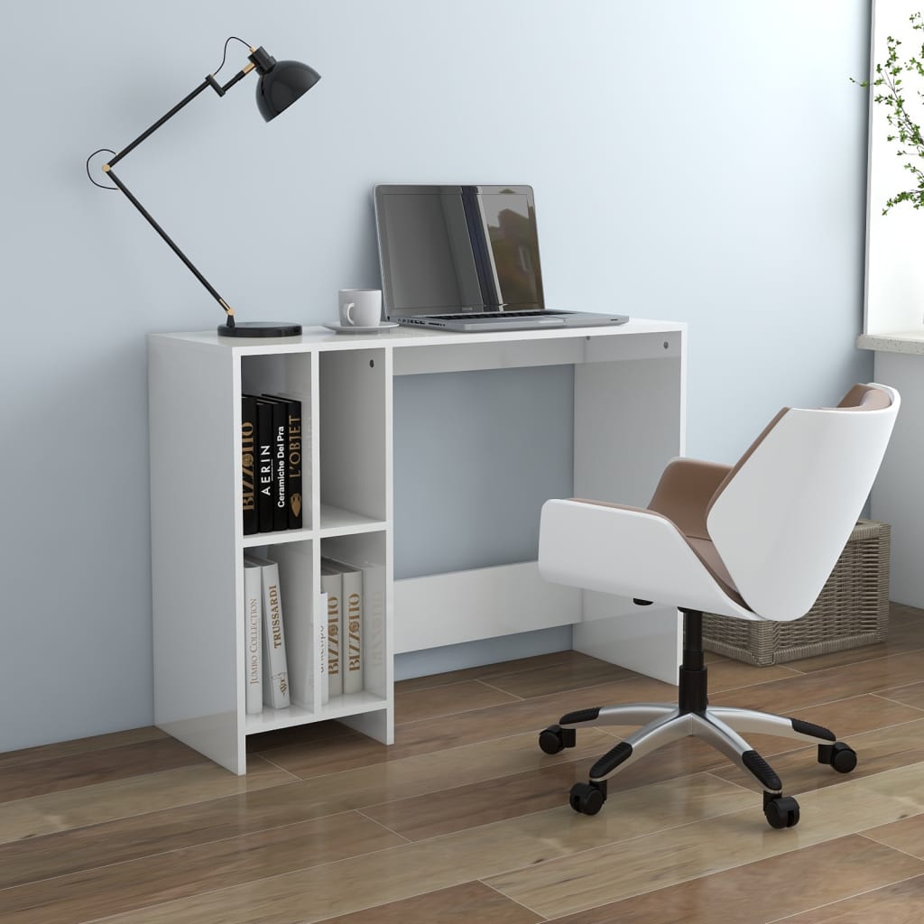 Scrivania 102,5X35X75Cm In Legno Multistrato