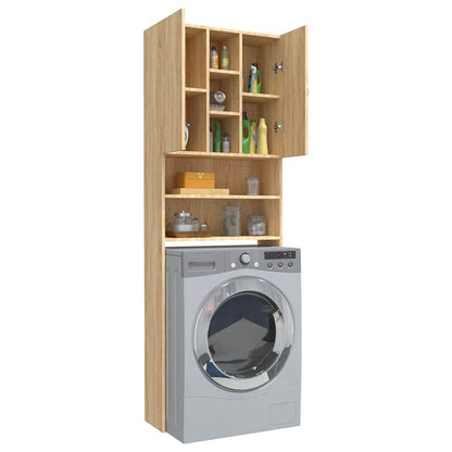 Mobile Per Lavatrice 64X25,5X190 Cm