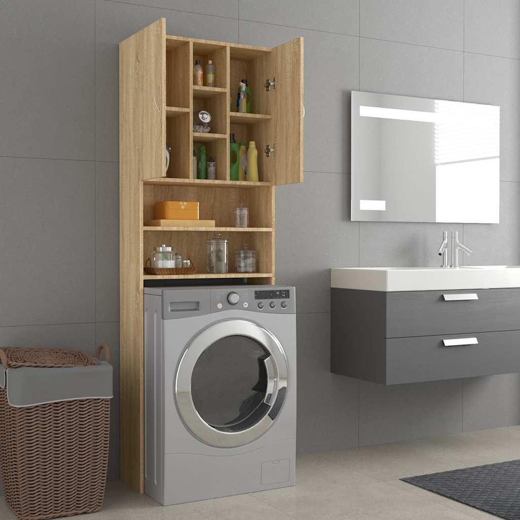 Mobile Per Lavatrice 64X25,5X190 Cm