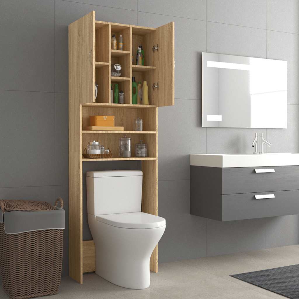 Mobile Per Lavatrice 64X25,5X190 Cm