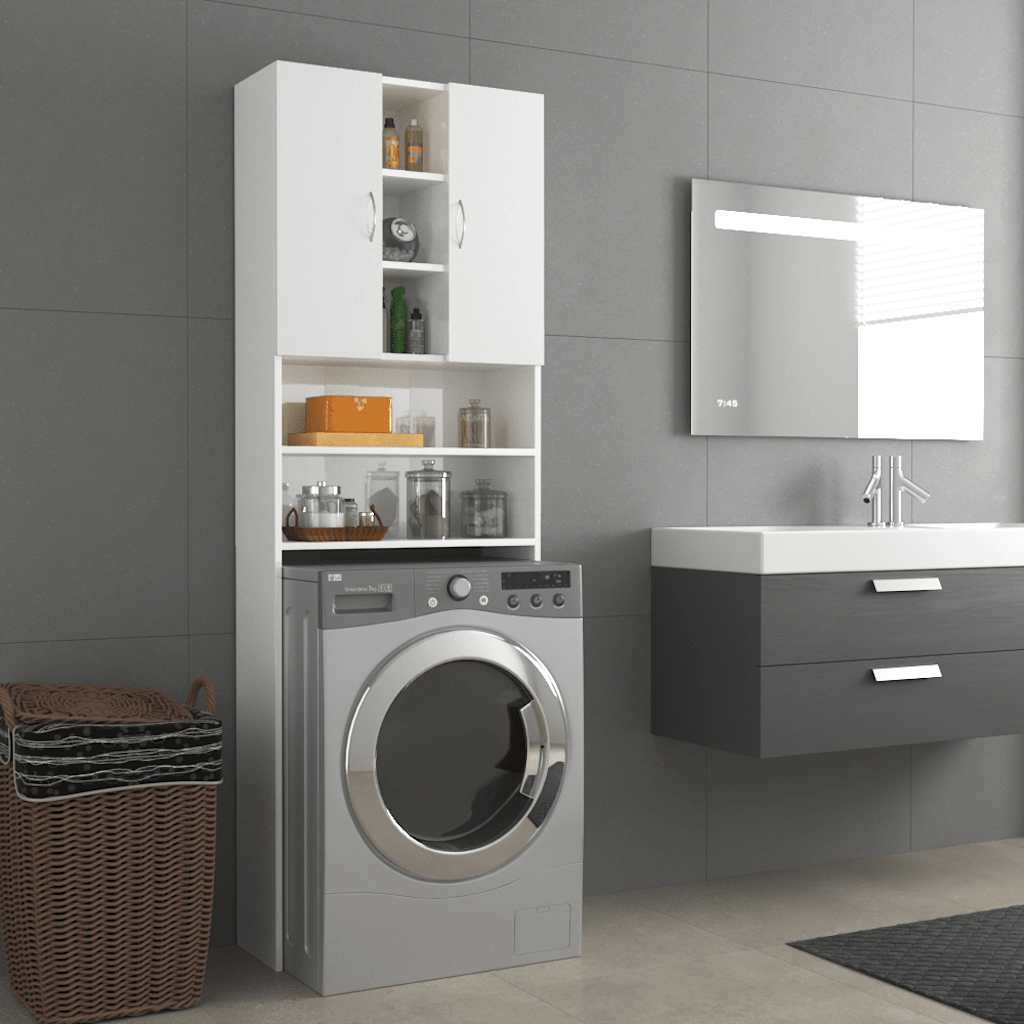 Mobile Per Lavatrice 64X25,5X190 Cm