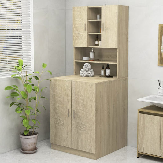 Mobile Per Lavatrice Rovere Sonoma 70,5X25,5X90 Cm