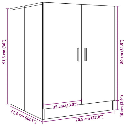 Mobile Per Lavatrice 71X71,5X91,5 Cm