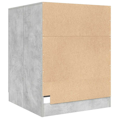 Mobile Per Lavatrice Grigio Cemento 71X71,5X91,5 Cm