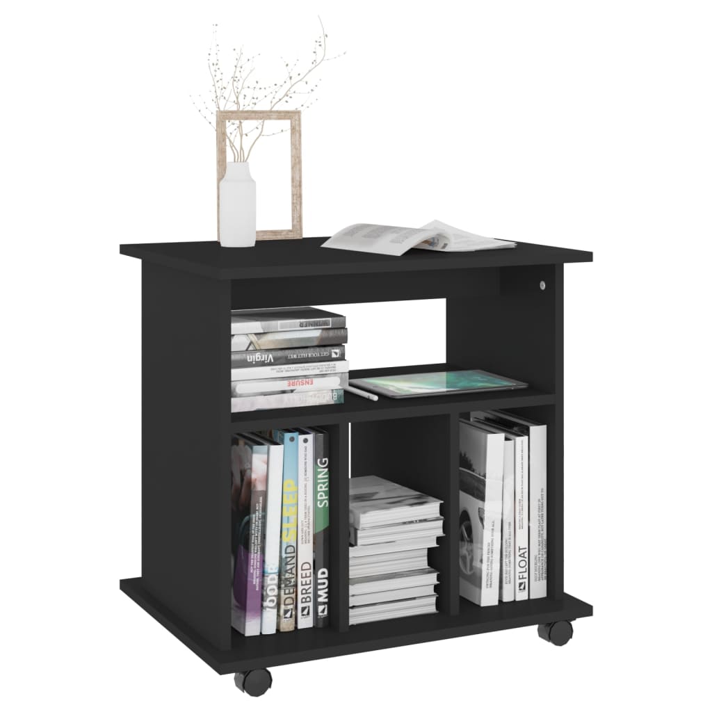 Mobiletto Con Ruote 60X45X60 Cm In Legno Multistrato