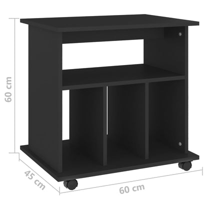 Mobiletto Con Ruote 60X45X60 Cm In Legno Multistrato