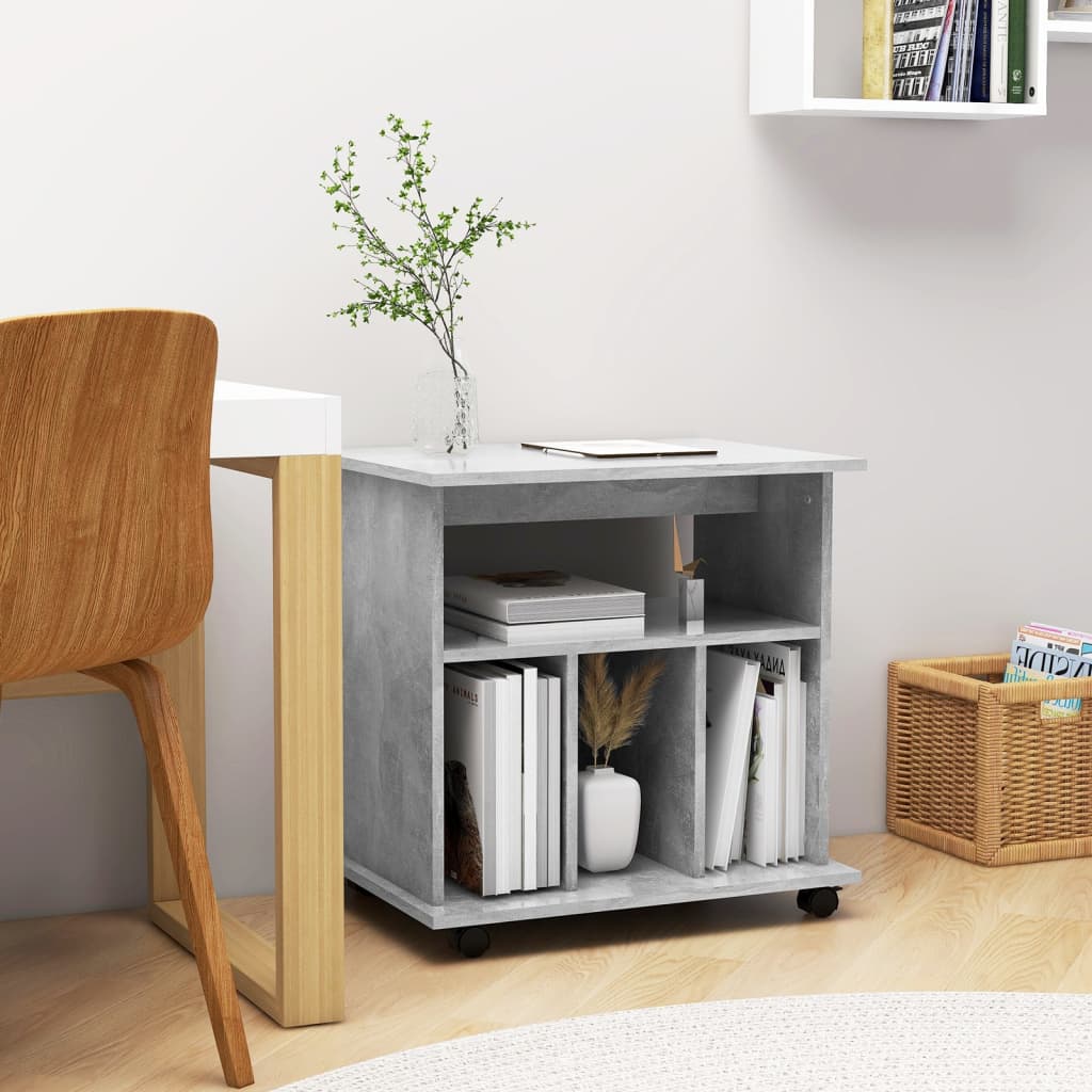 Mobiletto Con Ruote 60X45X60 Cm In Legno Multistrato