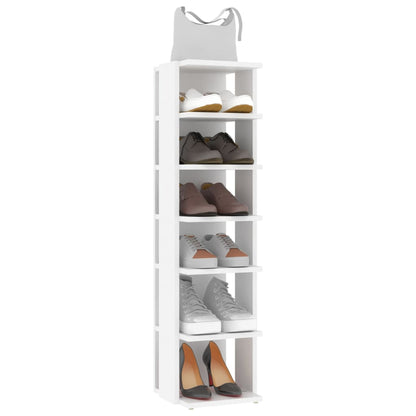 Scarpiere 2 Pz Bianche 27,5X27X102 Cm In Legno Multistrato