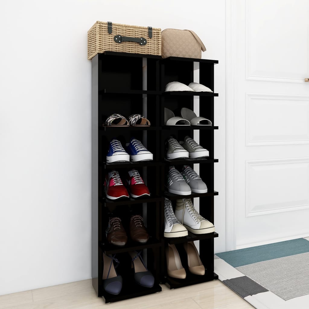 Scarpiere 2 Pz Nere 27,5X27X102 Cm