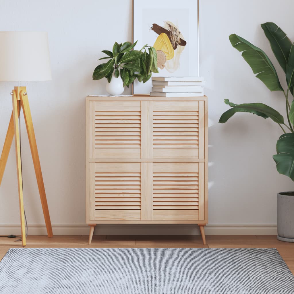 Ante Con Design A Lamelle 2 Pz 61,5X39,4 Cm In Legno Di Pino