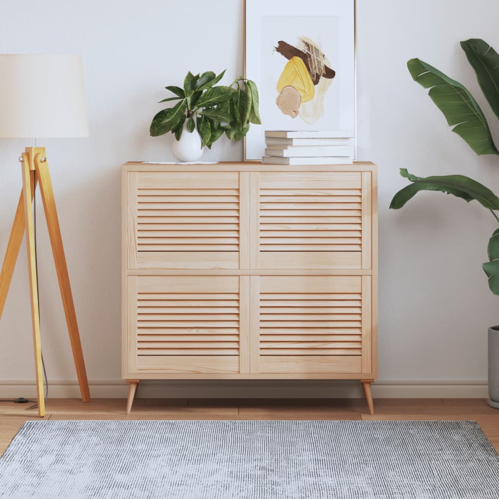 Ante Con Design A Lamelle 2 Pz 61,5X39,4 Cm In Legno Di Pino