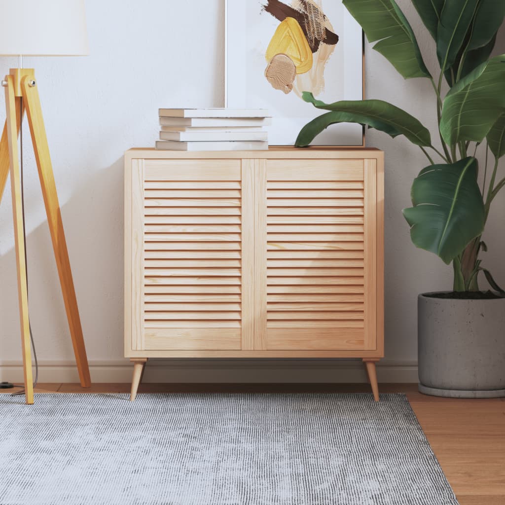 Ante Con Design A Lamelle 2 Pz 61,5X39,4 Cm In Legno Di Pino