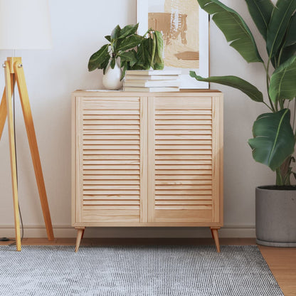 Ante Con Design A Lamelle 2 Pz 61,5X39,4 Cm In Legno Di Pino