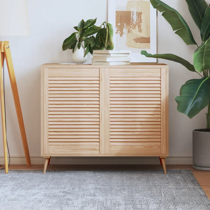 Ante Con Design A Lamelle 2 Pz 61,5X39,4 Cm In Legno Di Pino