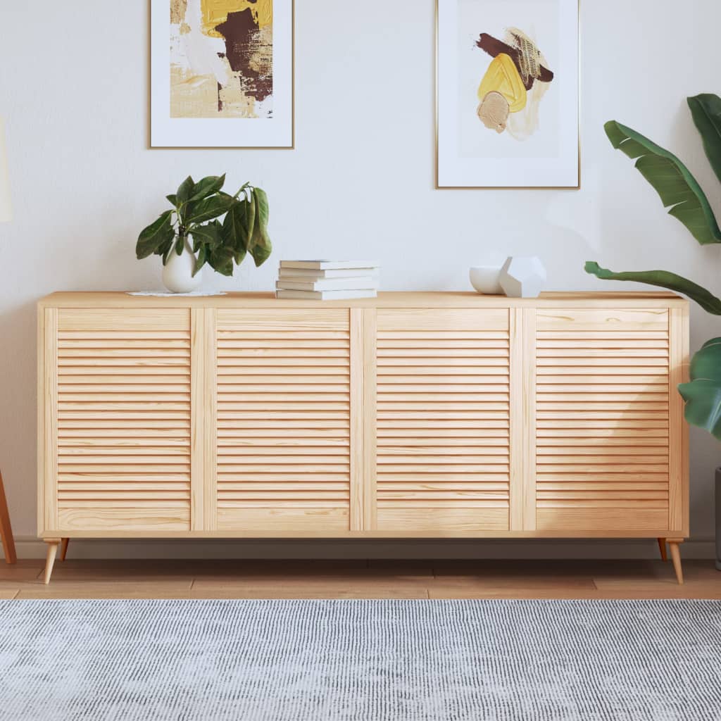 Ante Con Design A Lamelle 2 Pz 61,5X39,4 Cm In Legno Di Pino