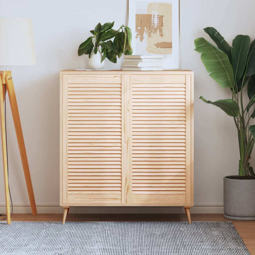 Ante Con Design A Lamelle 2 Pz 61,5X39,4 Cm In Legno Di Pino